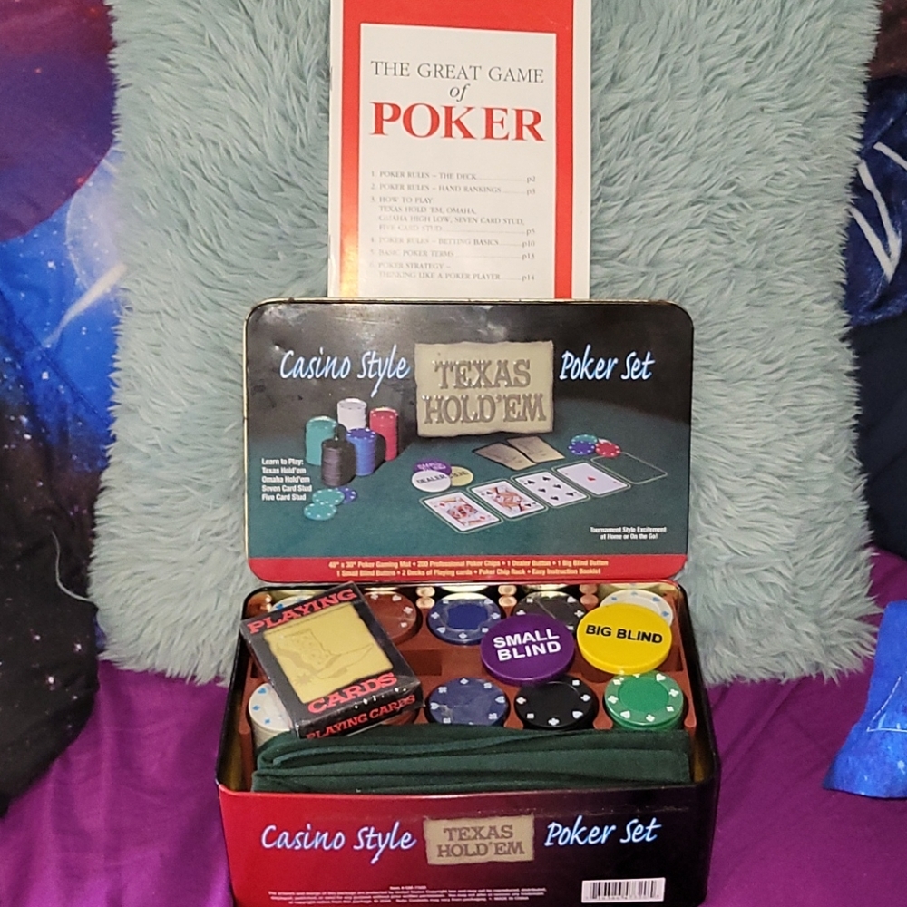 Casino Style Poker Set TEXAS HOLD'EM